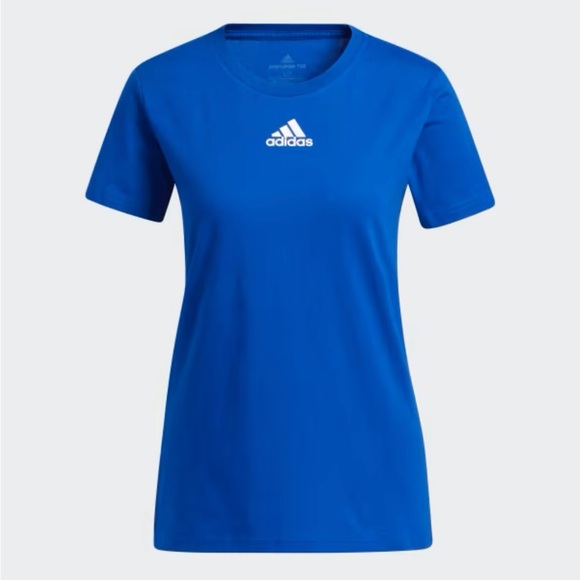 💙Adidas Short Sleeve Crew Neck Amplifier Tee in Royal Blue - Size Small - Picture 1 of 6